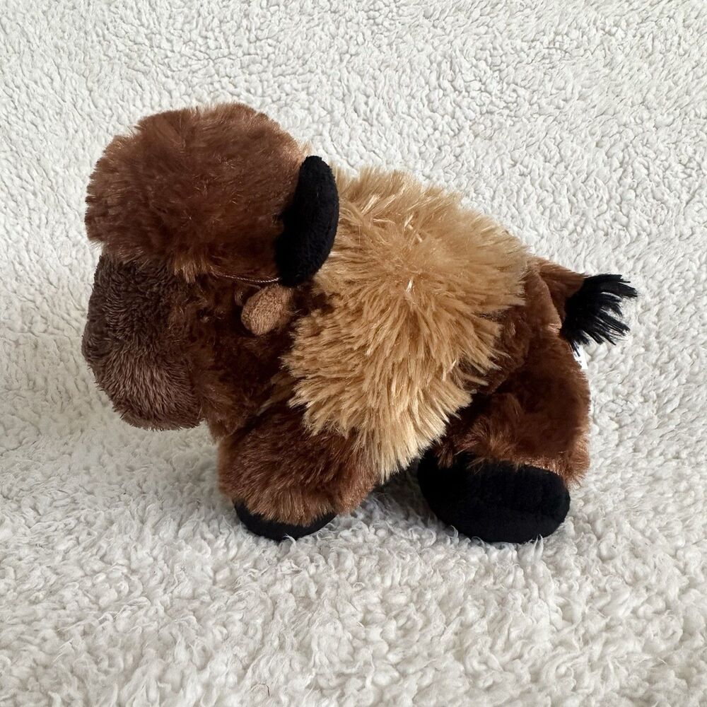 Wild Republic Small Brown Bison Buffalo 7” Stuffed Animal Toy